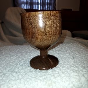 Vintage Wooden Handtooled Wine Goblet Game Of Thrones